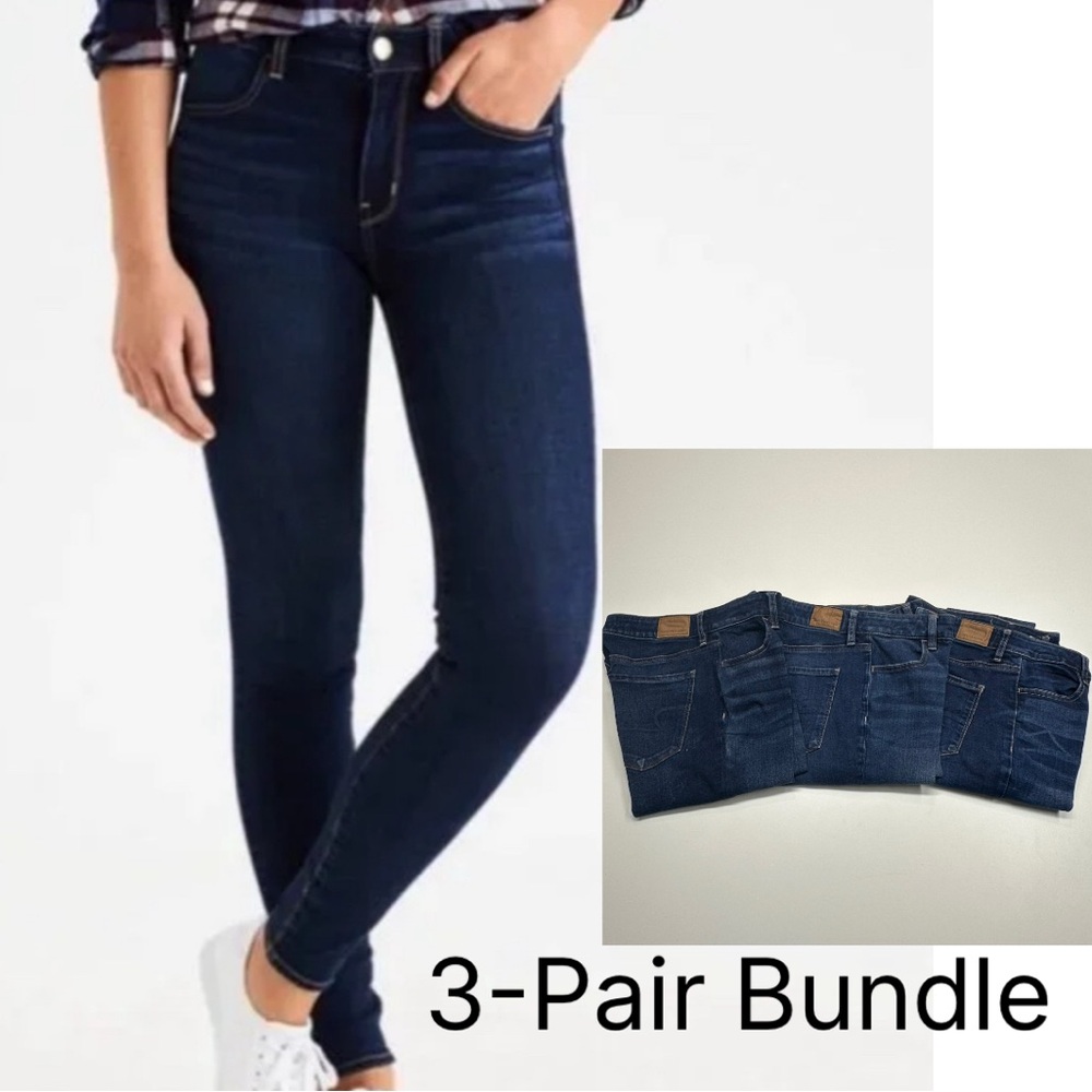 American Eagle Outfitters Dark Blue Skinny Jeans